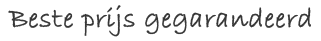 Beste Prijs Gegarandeerd