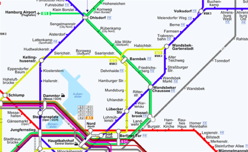 Taking the train into Hamburg to/from the airport